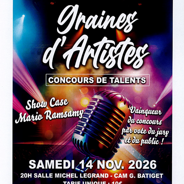 Graines d'artistes 2026